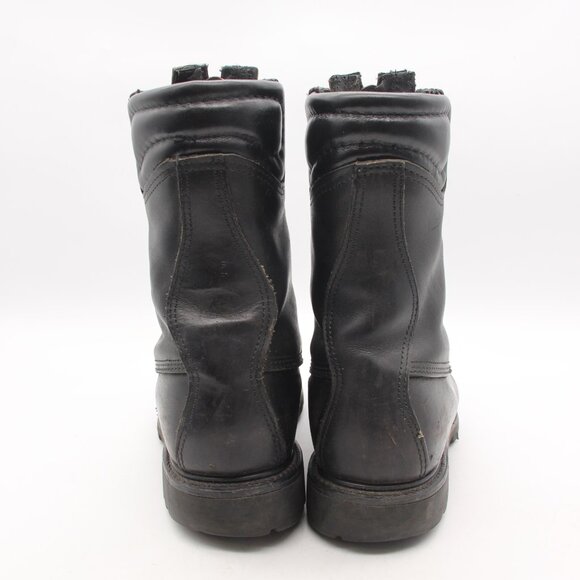 Unbranded Boots MFG Men’s Size 10 D Black Leather Firefighter Steel Toe Boots main image 6
